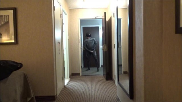 quick wetsuited hotel room door
