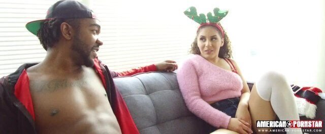 Naughty Latina Fucks Stepbrother For Christmas