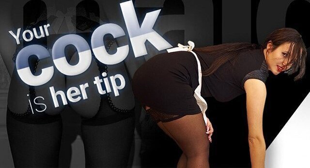 VRConk Pretty Brunette Maid Takes Care Of Your Dick VR Porn