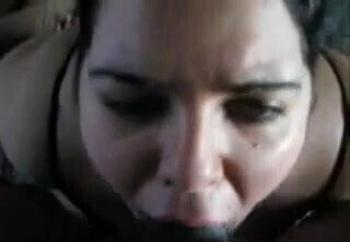 woman sucking black gets mouth