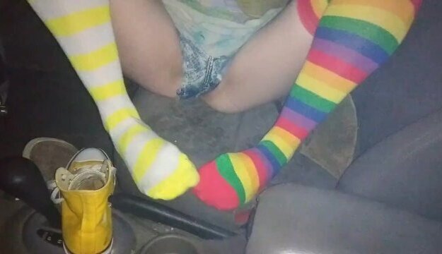 Smelling Tattooed Feet