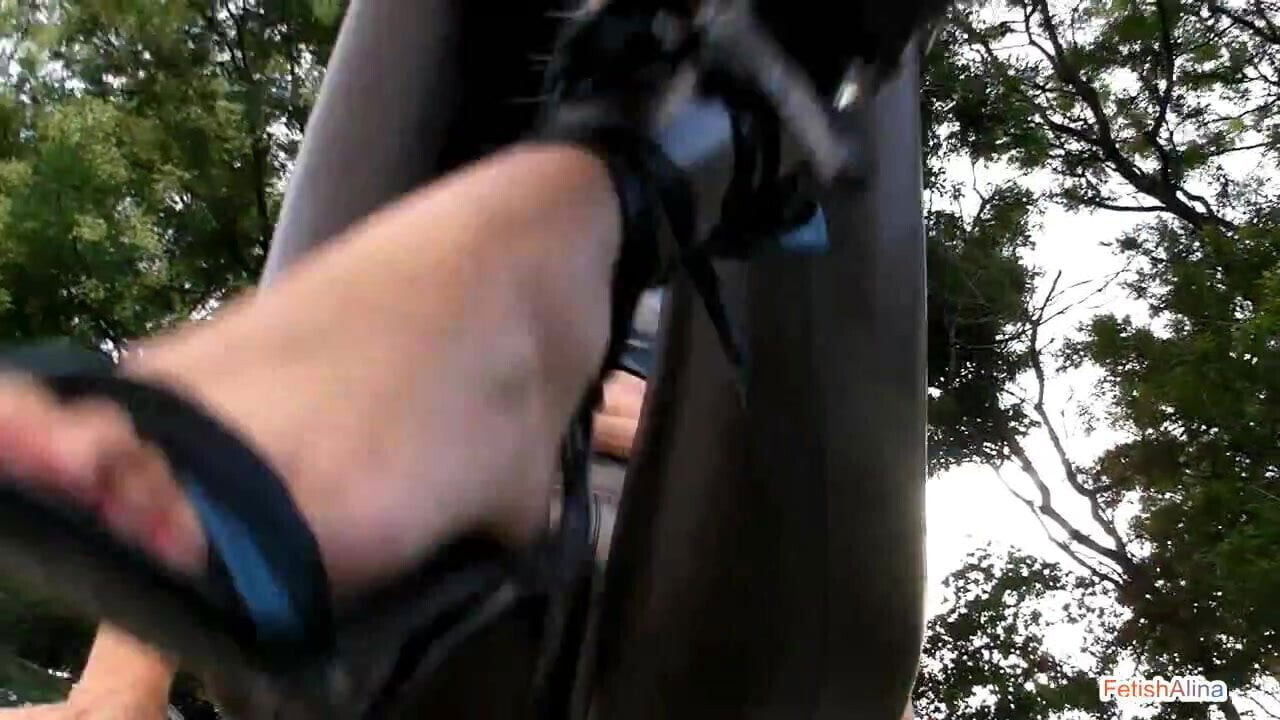 Sexy Camel Smoking Outdoors