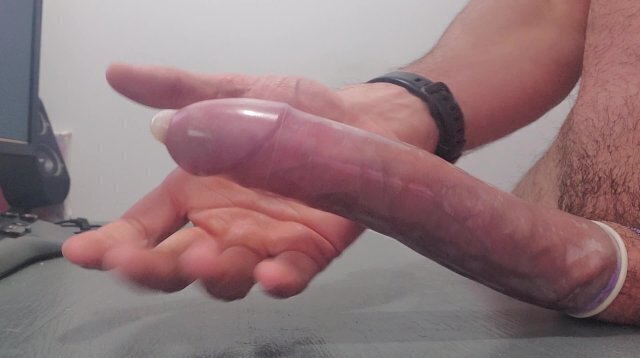 Multiple cumshots condom, tied some ball torture, everyone!