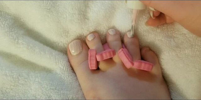 Millie's soft pink pedicure lotion