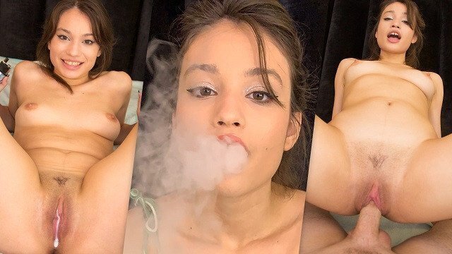 FULL SCENE College TEEN Wild VAPING Giving Blowjob Public