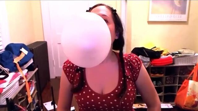 Blowing Giant Bubblegum Bubbles with Whole Roll Bubbletape!