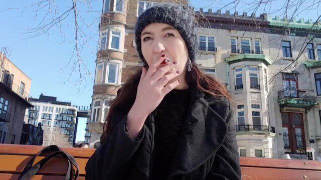 Inhale Square Louis Montreal/ Gypsy Dolores Smoking Fetish Video