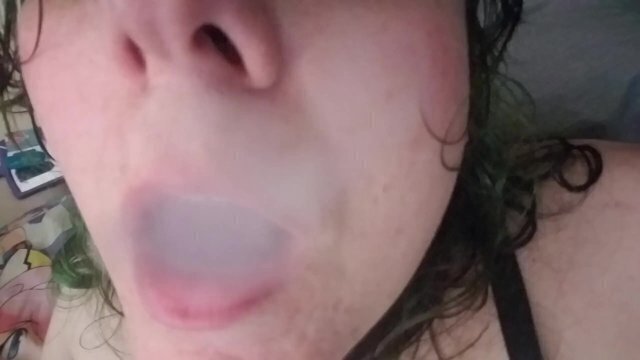 Blowing Nicotine Ghosts Throat