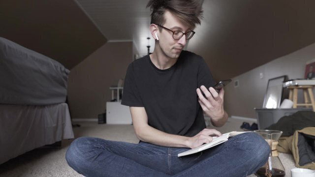 Journaling Drinking Steamy Coffee Daily Coffee Episode