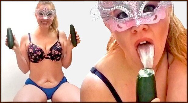 Mega Slut Shows Cucumbers