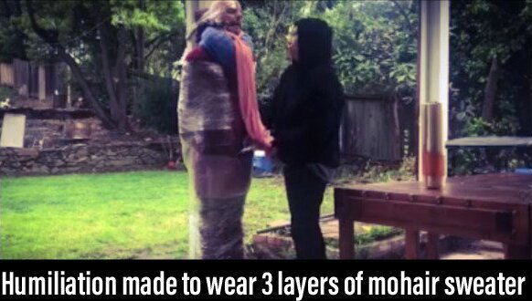 Layers of wool and mohair than wrap outdoors 