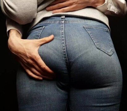 sexy girl with tight jeans