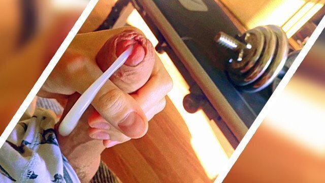 Rewarding myself After Workout Uncut Massive Cum!