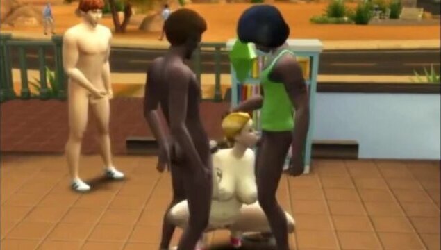 Public Cuckold-Wife Double Penetrated front Husband