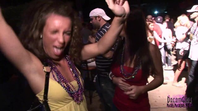 Spring Break Freaks Dancing Flashing Night Club