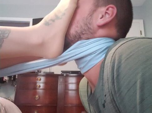 Pantyhose foot smothering domination