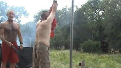 Army punishes Slave outside