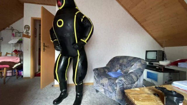 full MD-Latex Inflatable Cyborg Hazmat Suit