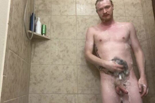 Shower then huge load from manwand