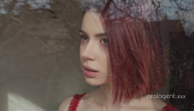 Petite redhead Yukki Amey masturbates with huge toys