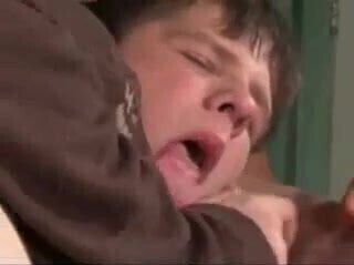 Dad fucks bareback two young cum eaters.