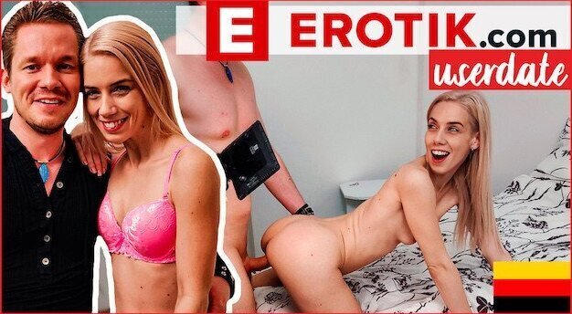 Skinny blonde teen Nesty loves good insertion! (GERMAN)