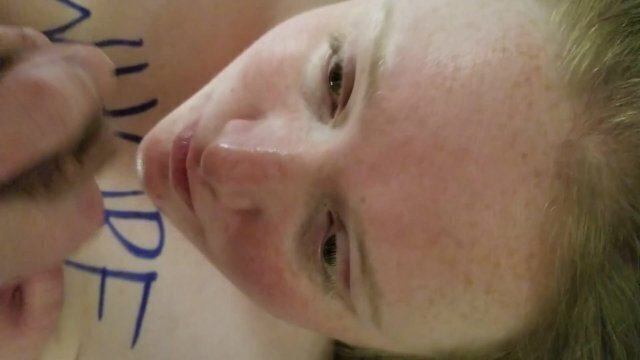 18 yo wife swallows cum after licking 42 year old's asshole for first time