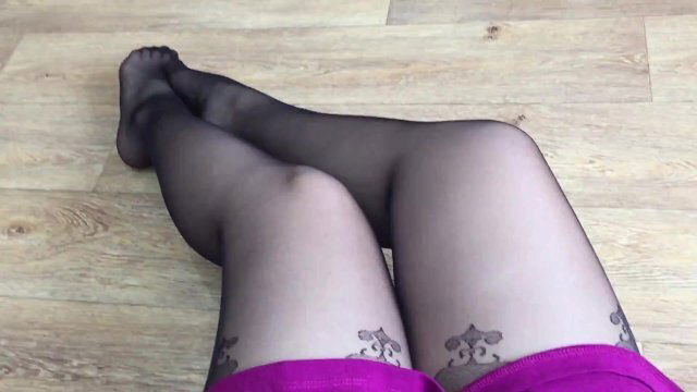 Красивые ножки чулках