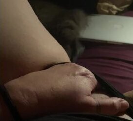 Masturbating beside husband. Sneaky pussy panties. fingers