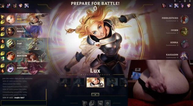 vibrating buttplug fail feeding League Legends Luna