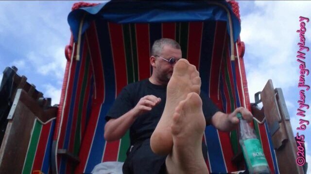 Nylonfüsse Strandkorb Urlaub Wangerland