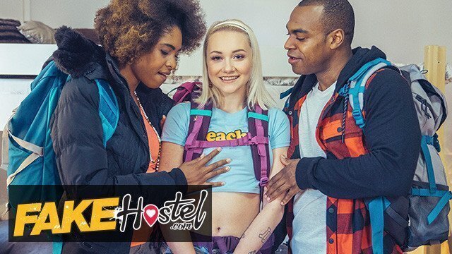 Fake Hostel Aaron Fucks Luna Corazon Marilyn Sugar, Makes Them Both