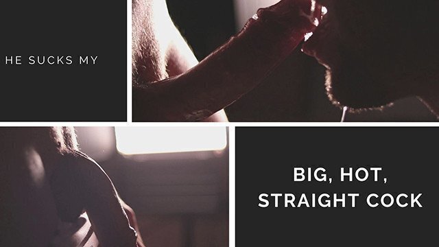 Sensual Blowjob. sucks big, hot, straight swallows