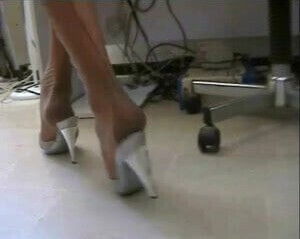 My girlfriend in marvellous nylon feet!!!! 