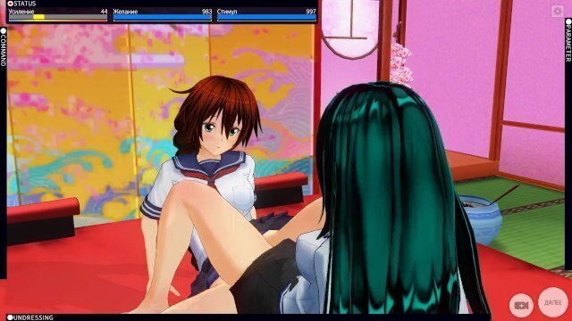 HENTAI schoolgirls lesbians after lessons