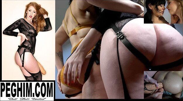 Sonia Harcourt strapon fucks his mancunt with a dildo as big as her