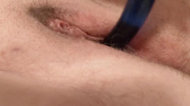 Rubbing Just Right Pussy With Round Dildo Feels Good Twitching