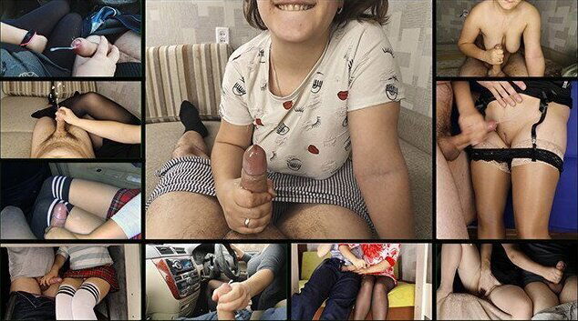 Second part) Handjob Compilation SanyAny