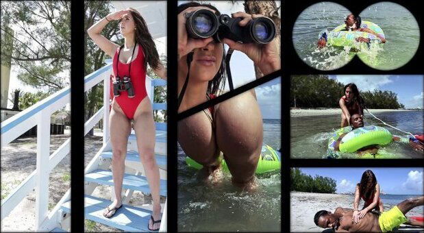 BANGBROS Sexy PAWG Valerie Watchin' Bay, Rescues Charlie From Danger