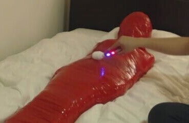 Mummified Kigurumi Girl Orgasm