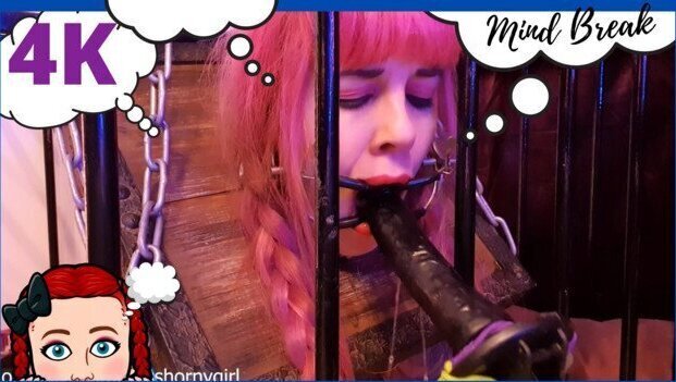 Fucking Machine Fuck Submissive Brain. Cage Pillory