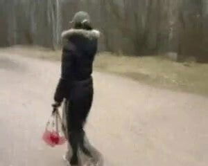 Girl Is Ready For Fucking In The Forest