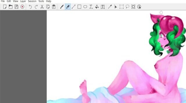 Nude Succubus Girl Drawing