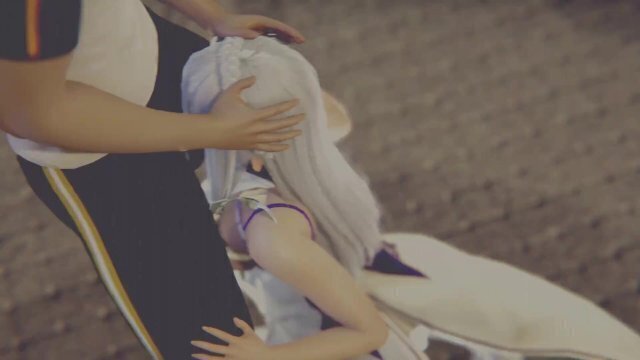 Re:Zero Emilia Gives Subaru Blowjob