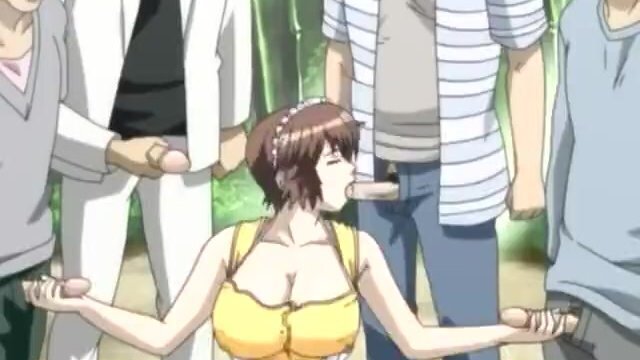 Gangbang Bukkake with Housekeeper Uncensored Hentai