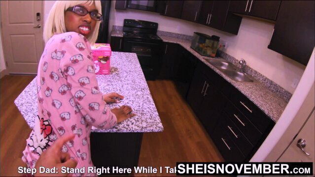 Msnovember Shocked StepFather Wants Fuck BlackPussy Kitchen. Sheisnovember