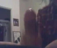 White girl giving a BBC lenghty handjob