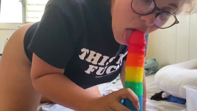 Rainbow Dildo Maryjane Moore