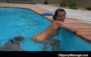 crazy underwather behind slippery nuru massage