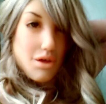 Reni Take Over Small Extra! Blonde female mask Reni close